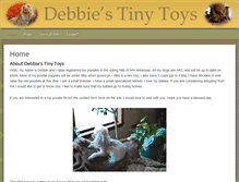 Tablet Screenshot of debbiestinytoys.com